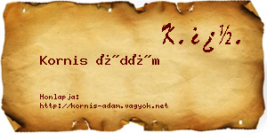Kornis Ádám névjegykártya